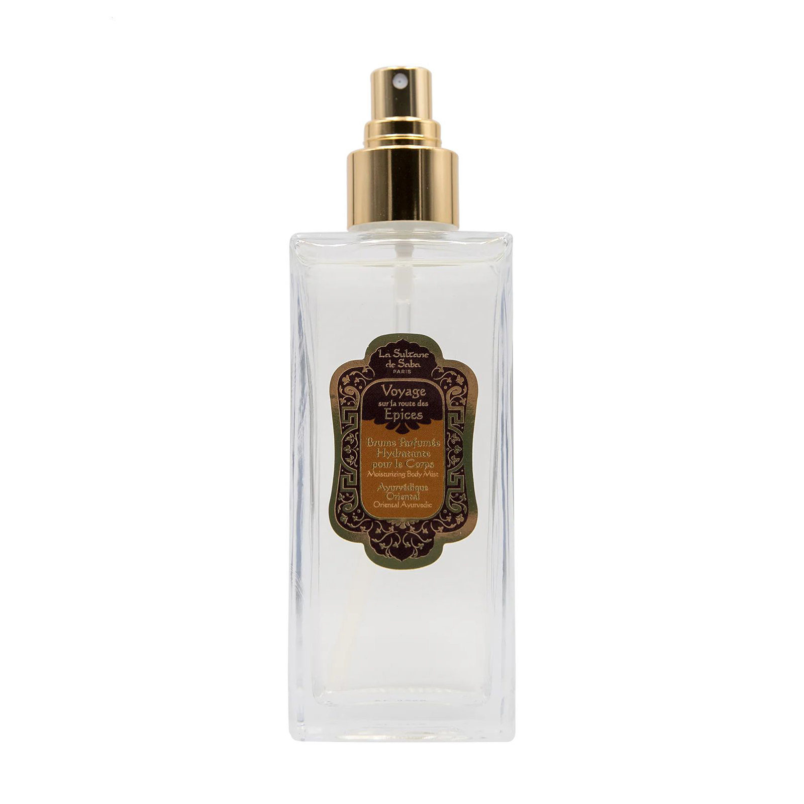 Парфумований міст для тіла La Sultane de Saba Moisturizing Body Mist Ayurvedique Амбра, ваніль та пачулі, 200 мл